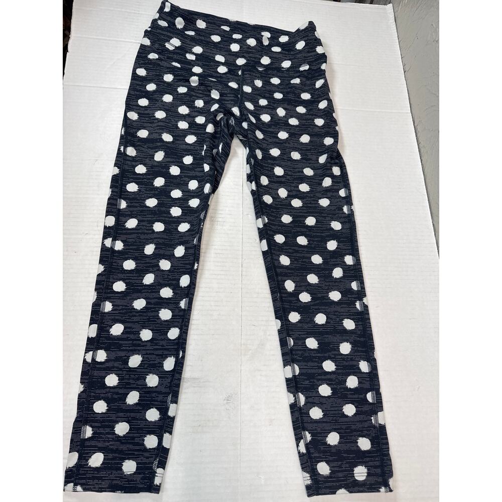 Outdoor Voices‎ TechSweat 3/4 Black White Polka Dot Active Leggings Size Small